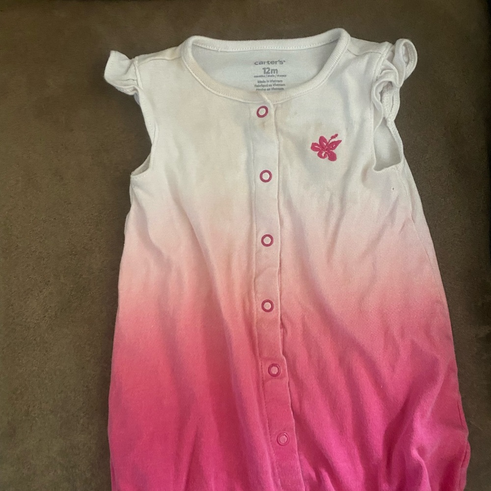 Carter's White Baby Romper
